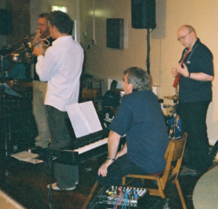 on Ashbory with Barnaby Dickinson, Graeme Flowers and Dave Cottle